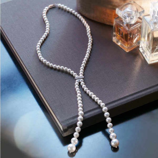 Necklace “Pearl Tie II”