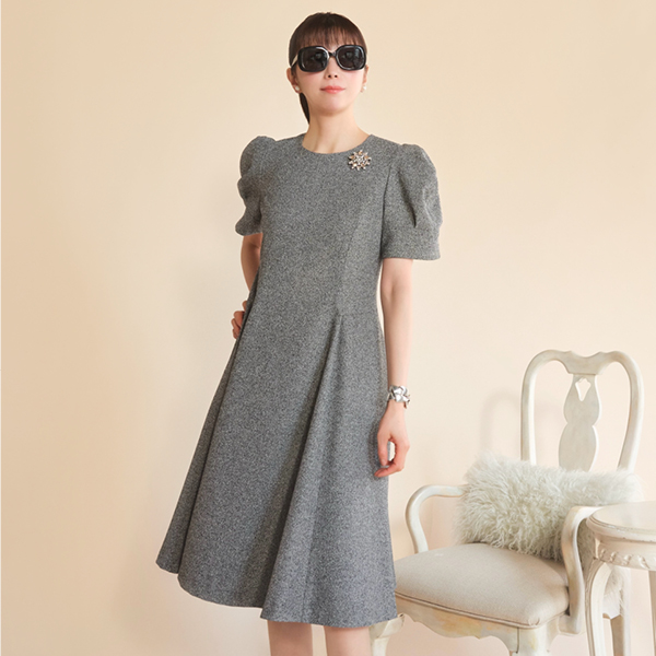 Classic Tweed "Lady Flare Dress”