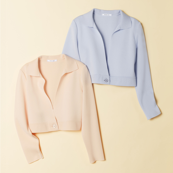 シャーベットカラーが爽やか“Upper Class Cardigan”