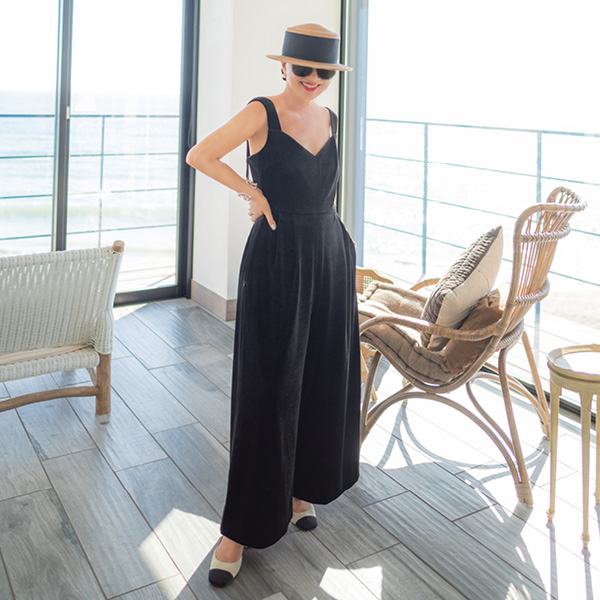 Daisy Velour Coco Jump Suit