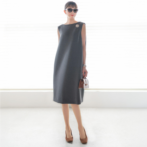 ジャージードレス "Audrey Cocoon"