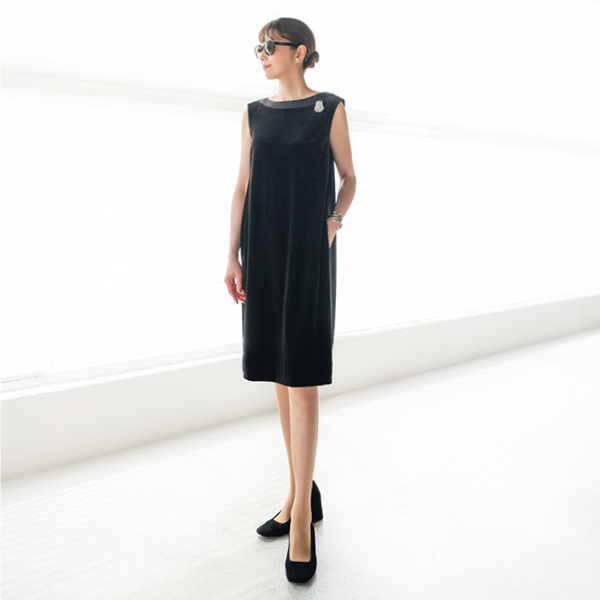 Daisy Velour Dress “Audrey Cocoon”