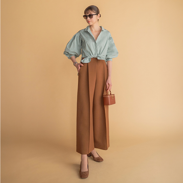 Washable Taffeta Blouse “Daisy Puff”