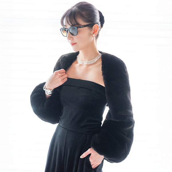 Love Fur Sleeve Coorde