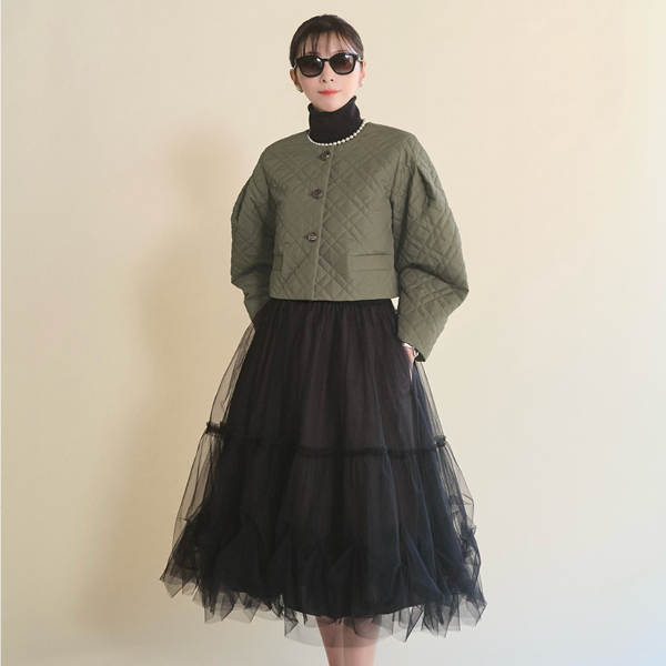 キルティングジャケット “Cocoon Sleeve”