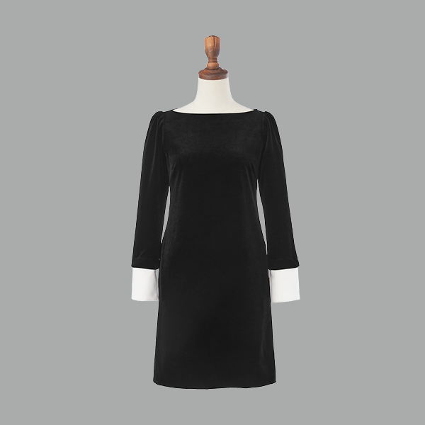 Daisy Velour "Little Black Dress" (Velvet Black)