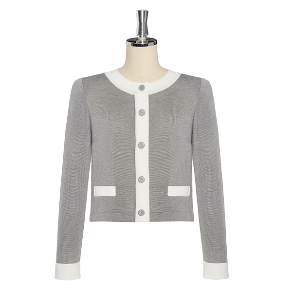 Daisy Classic Cardigan (Gray)