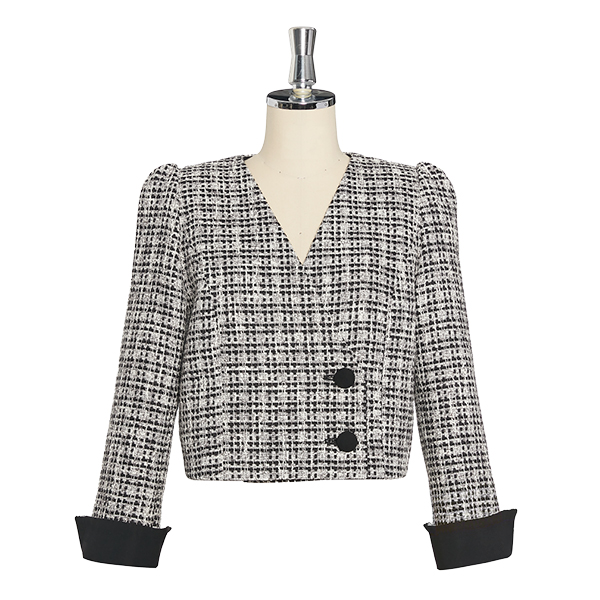 Washable Tweed Royal Lady (Black × White)