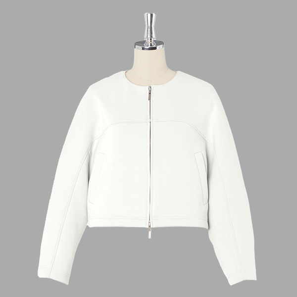 ミルフィーユ スウェット Stylish Blouson (Ivory)