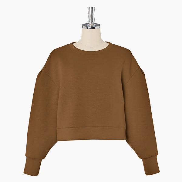 ミルフィーユ スウェット Daisy Puff Pullover (Caramel Brown)