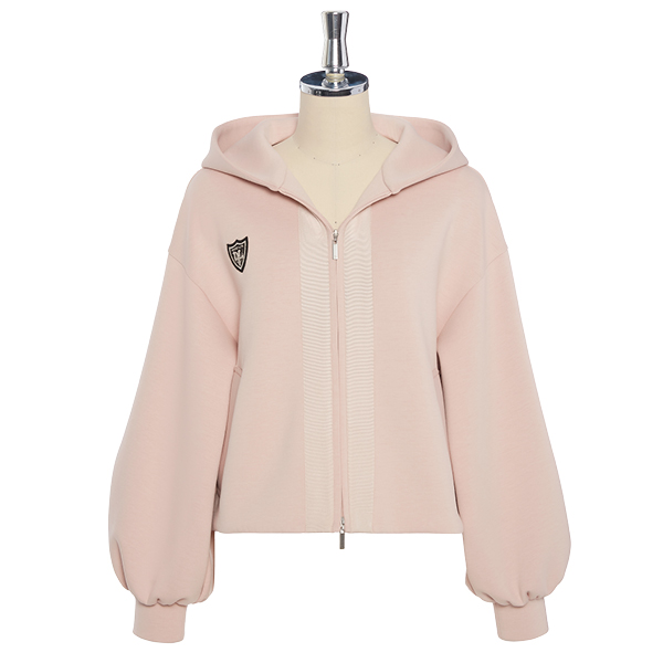 ミルフィーユスウェット“Daisy Parka” (Peach Pink)