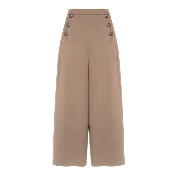 High-waist Sailor Pants (Milk Tea)