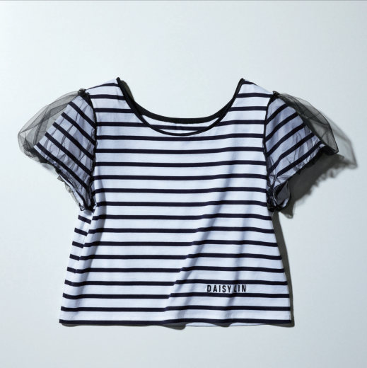 T-Shirt “Border Prima” (Navy×White)