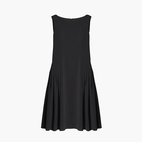 Dress “Airy Swing” (Black Black)