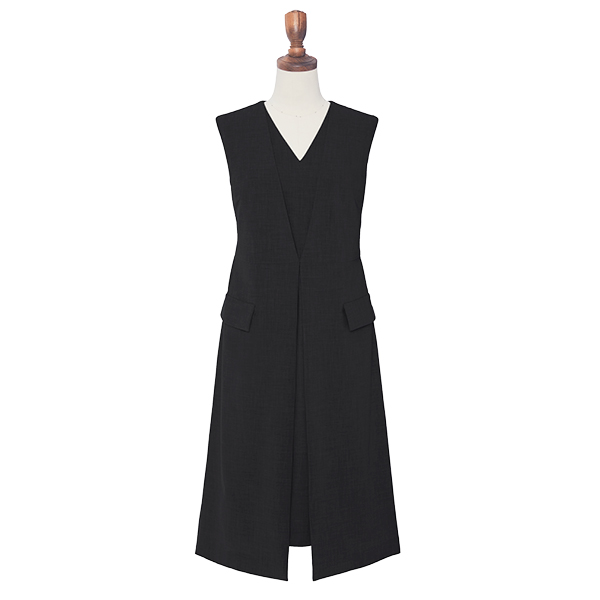 Sophisticated Dress(Black Black)