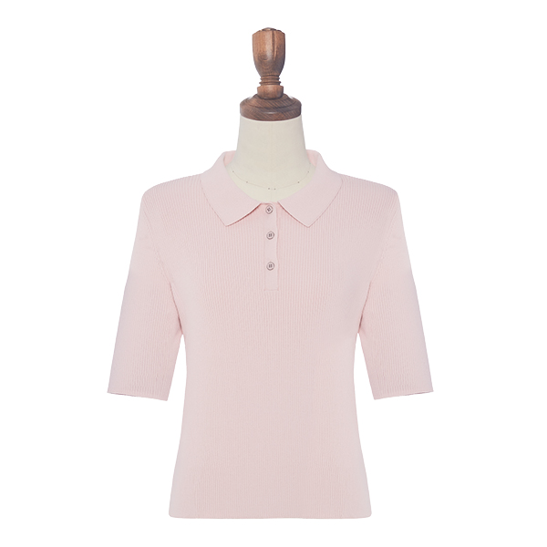 Knit Top “Stylish Ivy”(Daisy Pink)