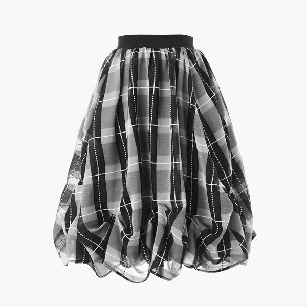 Skirt "Sophia" (Black×White)