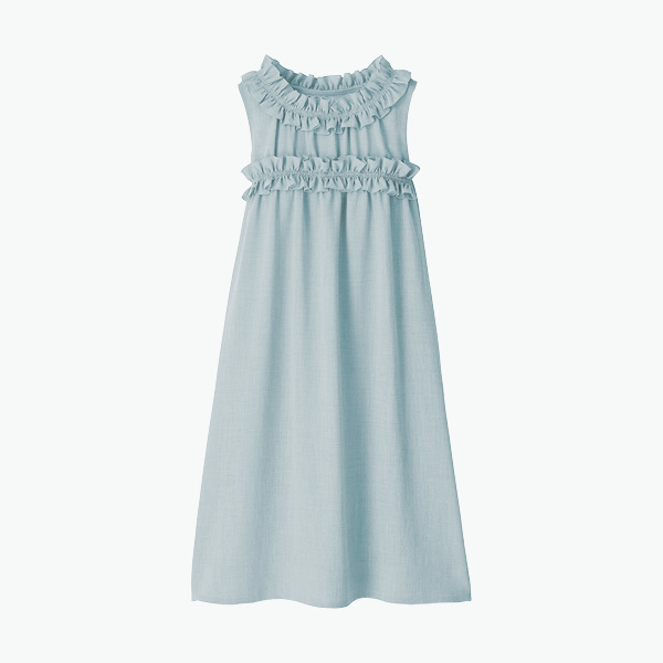 Dress “Resort Frill” (Saxe Blue)