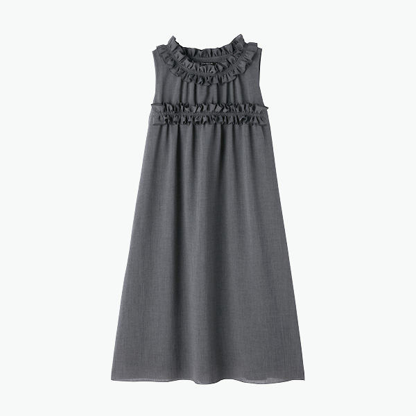 Dress “Resort Frill” (Royal Gray)