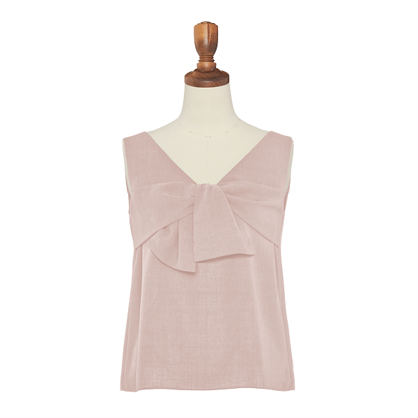 Cool Ribbon Top(Pink Beige)