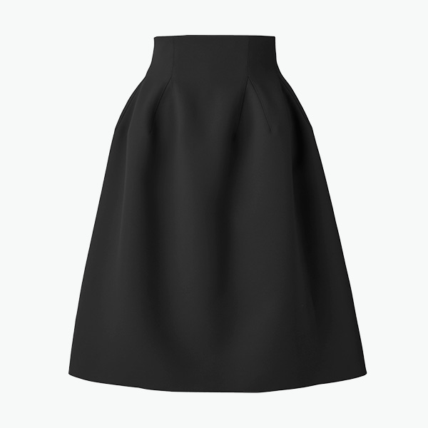 High-Hip Skirt II (Black Black)