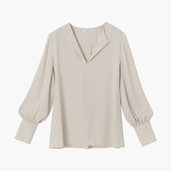 Daisy Sophisticated Blouse (Powder Beige)