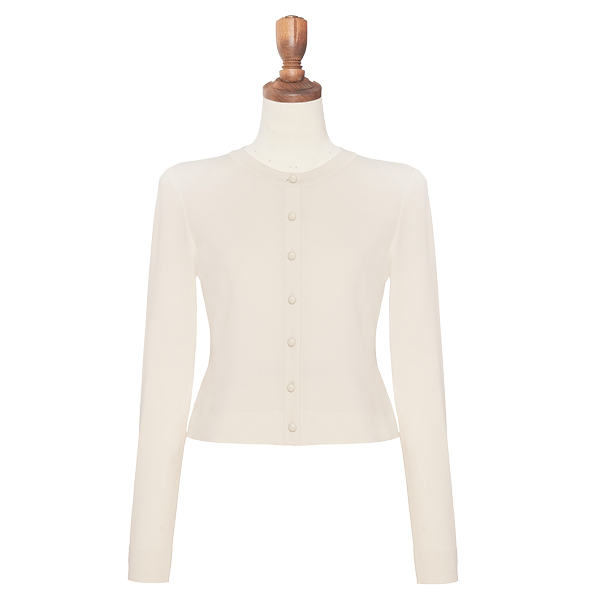 Knit Cardigan "Daisy Luxe"(Ivory)