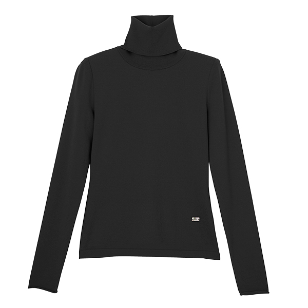 Washable Audrey High Neck (Black Black)