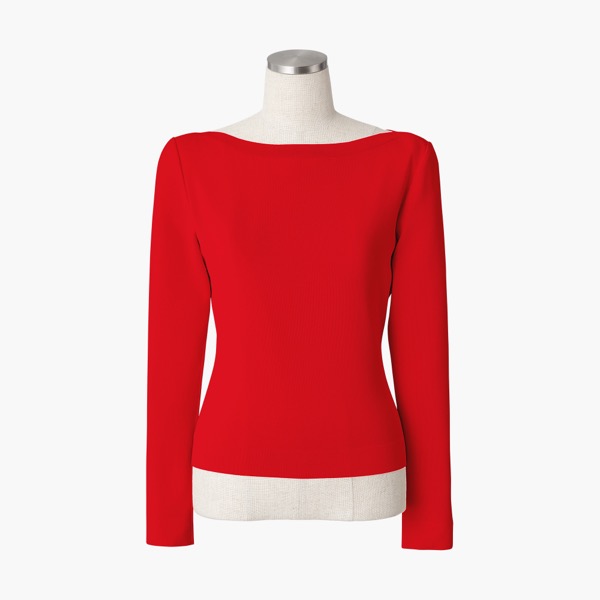 Knit ”Washable Prima Top” (Red)