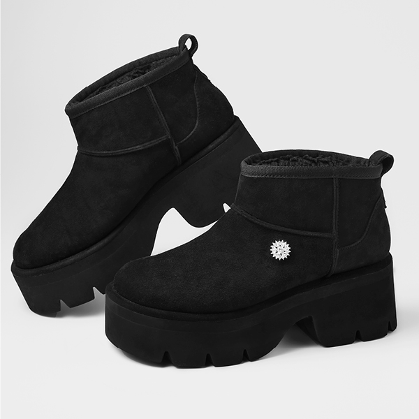 Tower Boots “Puffy Walk” (Black Black)