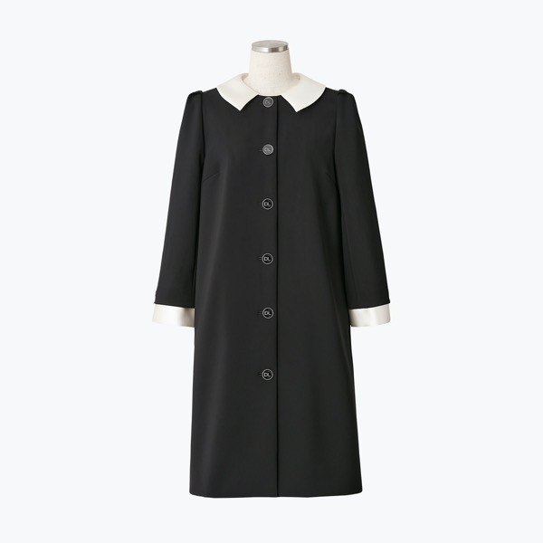 DL Washable Coat Dress (Black Black)