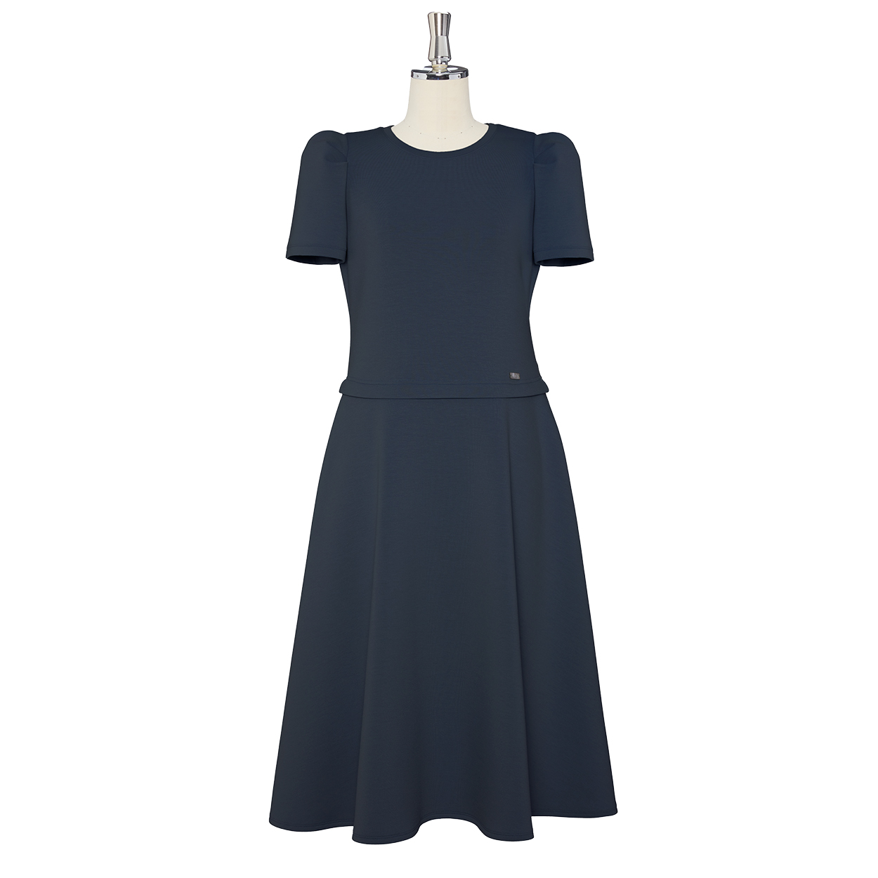 ジャージードレス“Airy Puﬀ” (Midnight Blue)