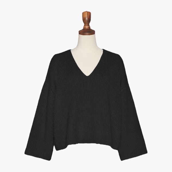 Angel Hair Sweater "Lady V" (Black)