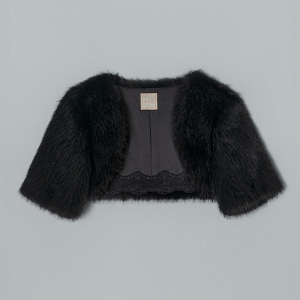 Love Fur Bolero "Holiday" (Black Black)