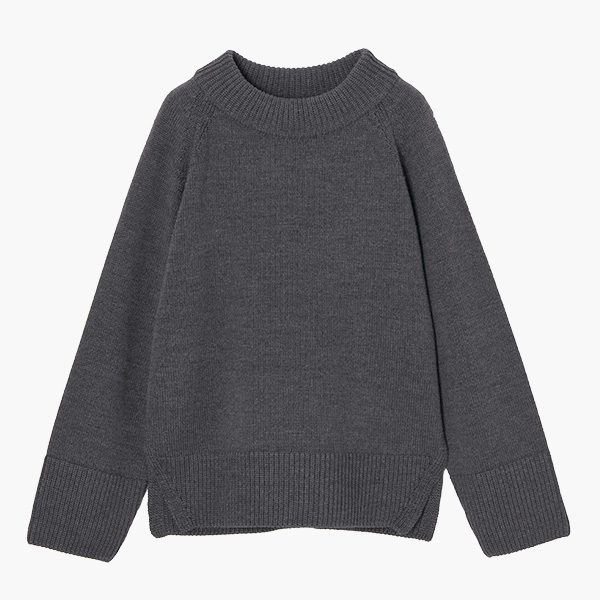 しっとりウールセーター "Hampton Madam" (Medium Gray)