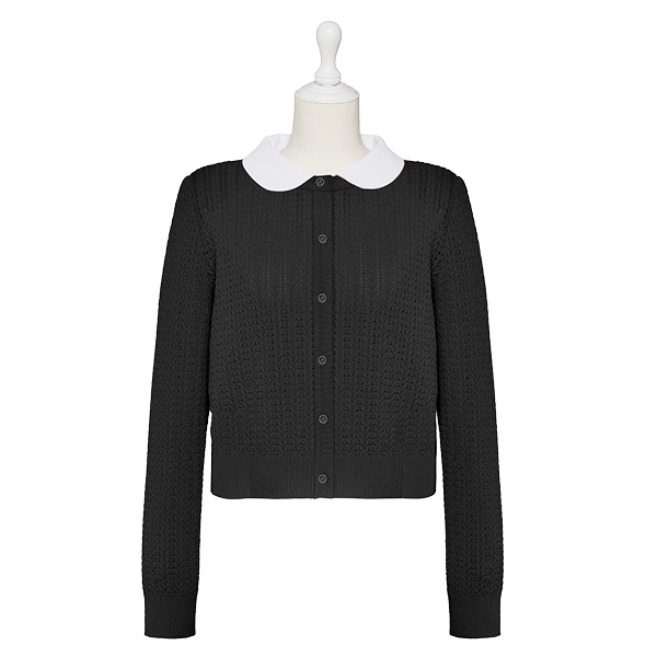 Little Grace Cardigan (Black Black)