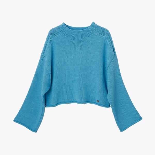 Cotton Silk ミスリンお気に入りセーター(Elegant Turquoise)